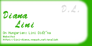 diana lini business card